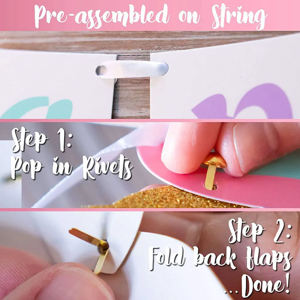 

Lovely Colorful Unicorn Banner Baby Shower Banners Decorations Kids Happy Birthday Bunting Garland Flags Wedding Party Supplies