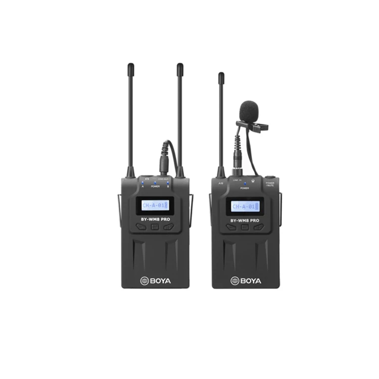 저렴한 WM8 Pro-K1 UHF 듀얼 채널 무선 마이크 시스템 마운트 및 스탠드