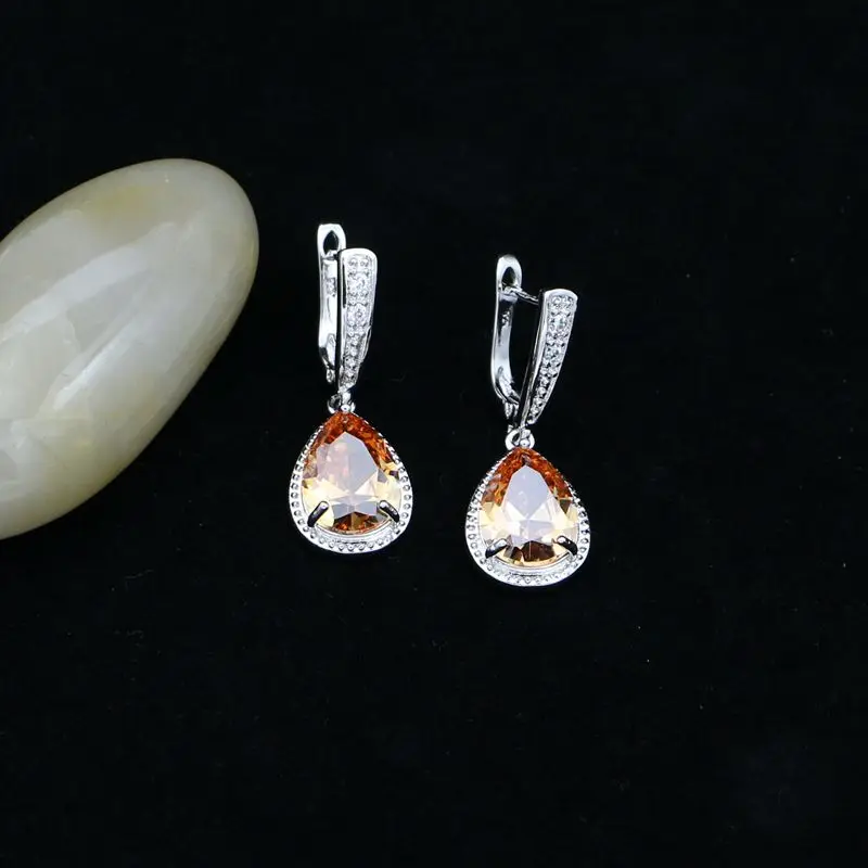 Комплект из колье серёг кольца и браслета серебра 925 пробы | Украшения аксессуары