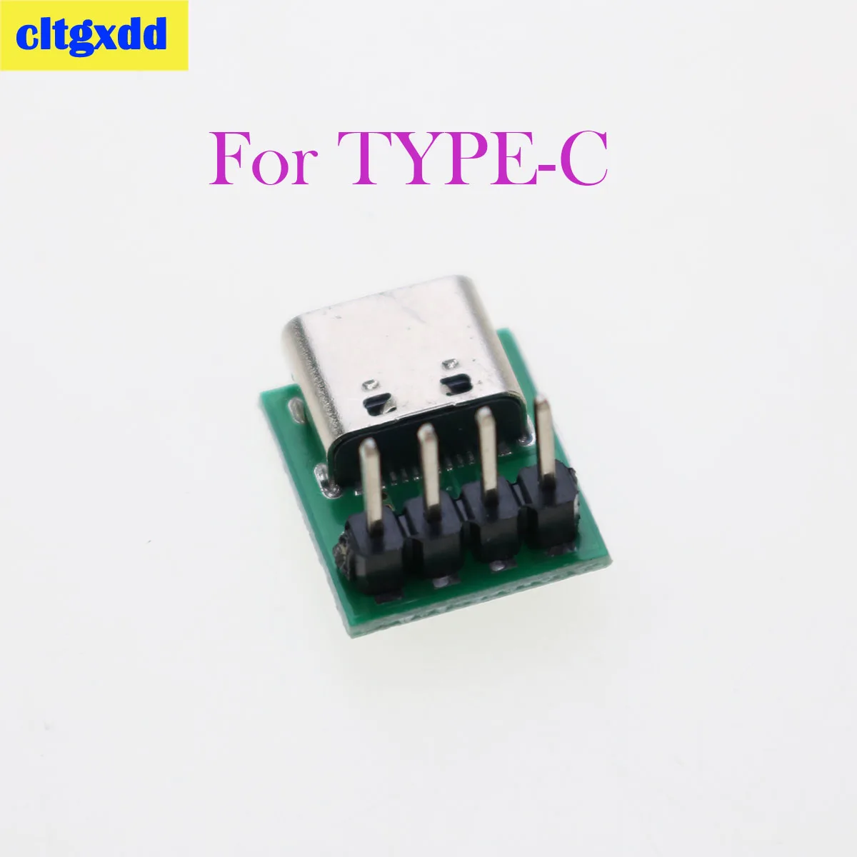

cltgxdd 1 pcs Cable de carga de datos Jack, placa de prueba con cabezal Pin, 90 grados, 4 pines, USB conector macho hembra