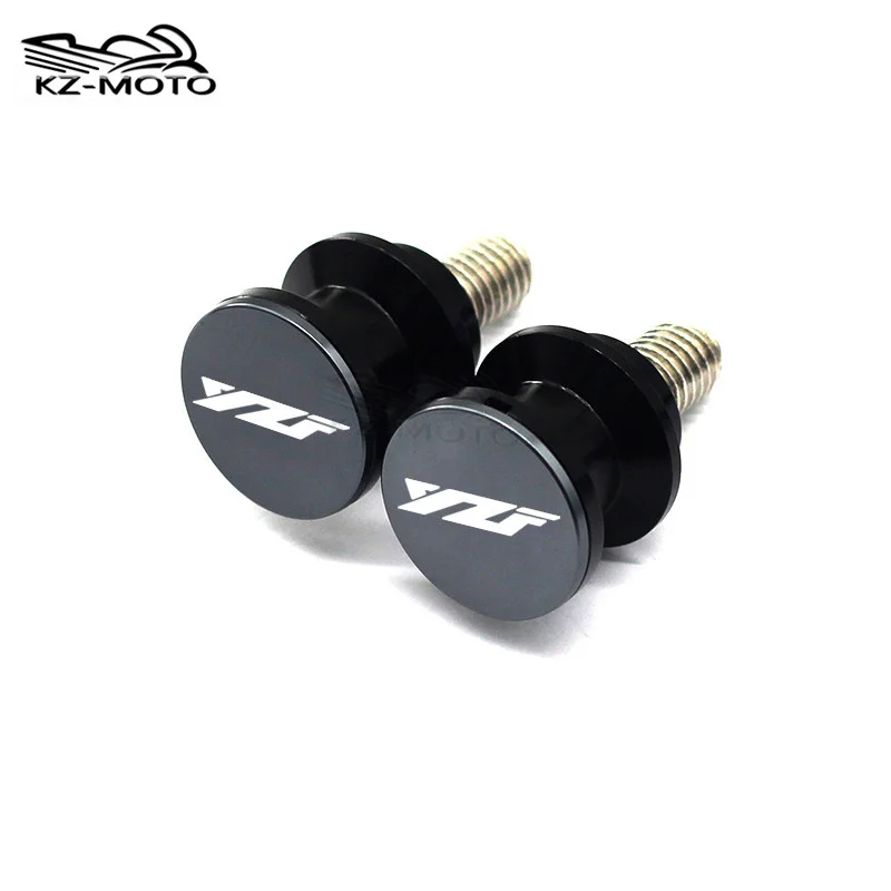 

For YAMAHA YZF R1 R3 R6 R25 2013-2019 YZF With LOGO New Motorcycle CNC Aluminum Swingarm Spools Stand Screws Slider Accessories