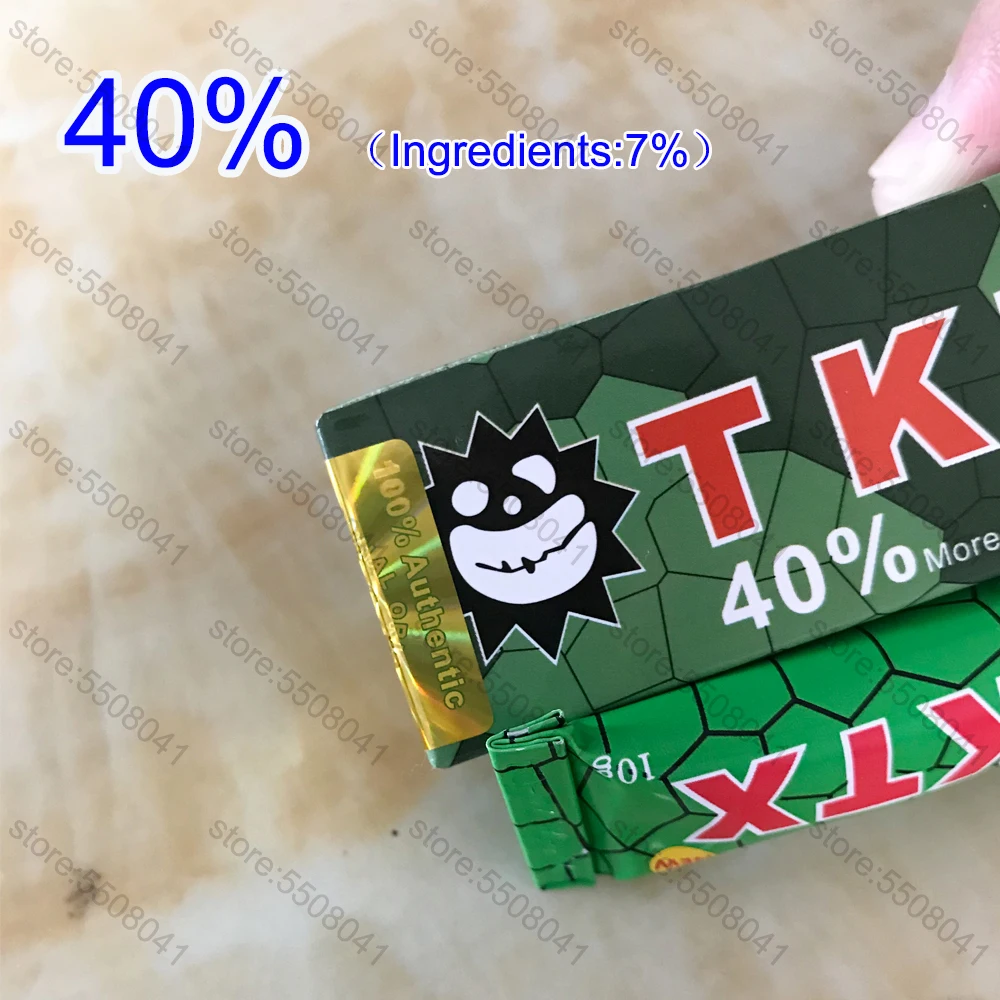 

new 40% Green Ingredients 7% Before tktx Tattoo Cream Piercing Painless Permanent makeup Body Eyebrow Eyeliner Lips 10g