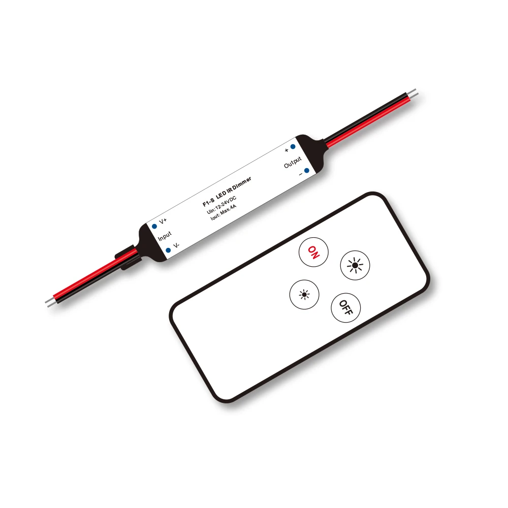 DC12-24V 1CH 3CH светодиодный мини ИК Одноцветный RGB контроллер Диммер для 5050 3528 2835 5630 5730