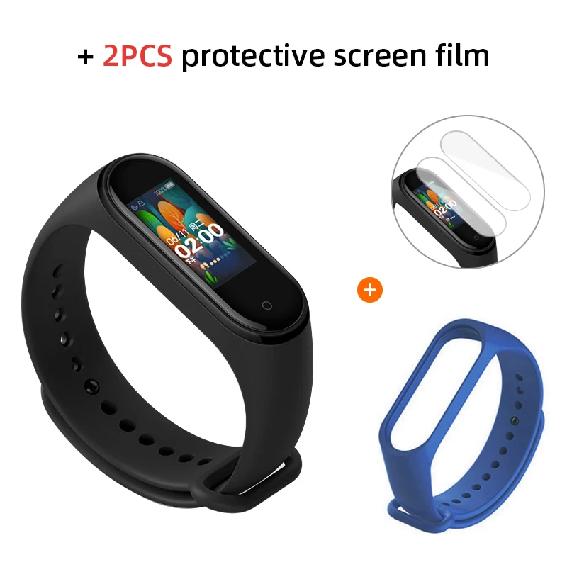 Band 4 Midnight blue Глобальная версия, Xiaomi Mi band 4 Смарт часы, фитнес браслет, трекер сердечного ритма, цветной дисплей, мгновенное сообщение, 135 мА/ч умные часы,xiomi - Color: Band 4 Midnight blue