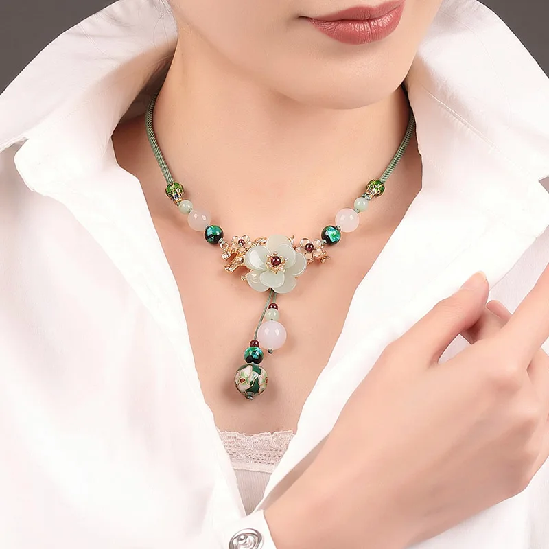 Быстрая доставка роскошное ожерелье с подвеской из синего хрусталя Подвеска