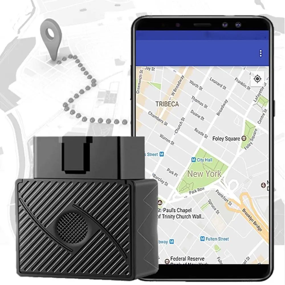 2019 OBD II gps-трекер 16PIN Plug Play Car GSM OBD2 устройство слежения gps локатор OBDII с