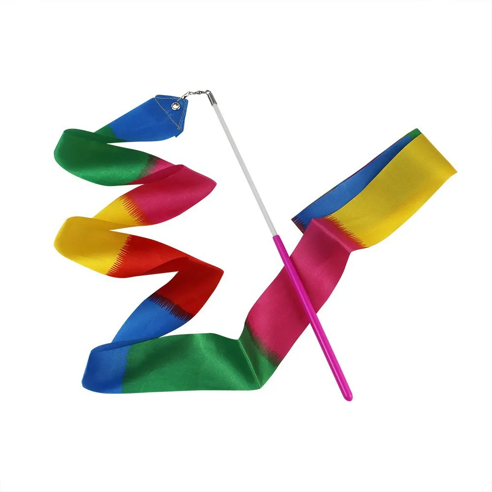 

Dance Ribbons Streamers - Unisex Kids' Gymnastics Ribbon Wands - Perfect Rhythm Sticks for Talent Shows, Artistic Dancing
