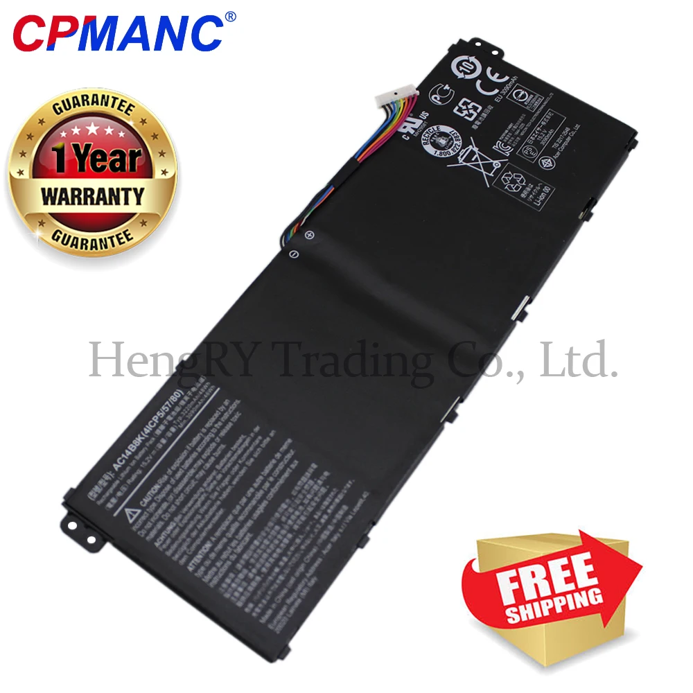 Аккумуляторная батарея CPMANC AC14B8K для Acer Aspire E3 111 112 CB3 CB5 311 ES1 511 512 E5 771G V3 15 2 V