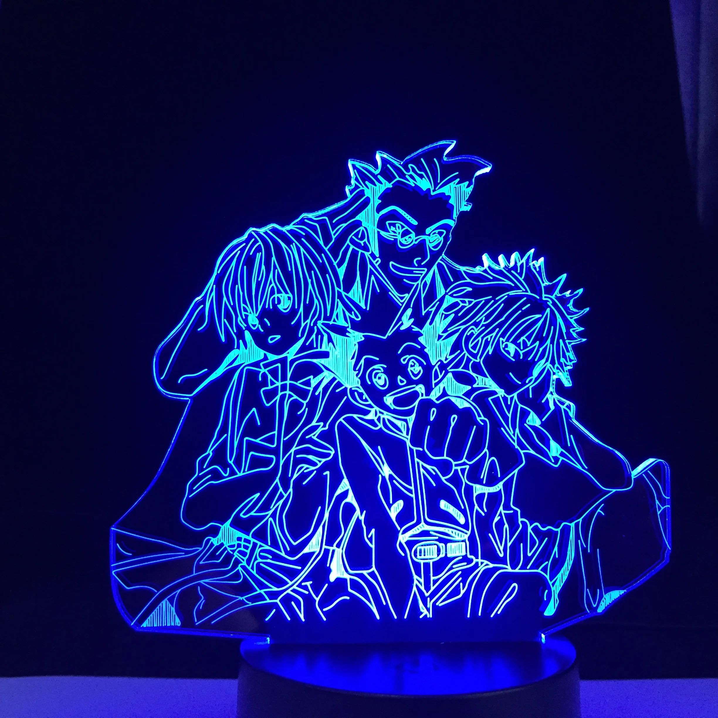 Светодиодный ночсветильник Hunter X Killua акриловый неоновый 3d светильник для детской