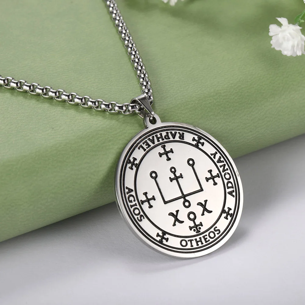 Ожерелье-амулет с печатью Рафаэль от компании давапара Сверхъестественное