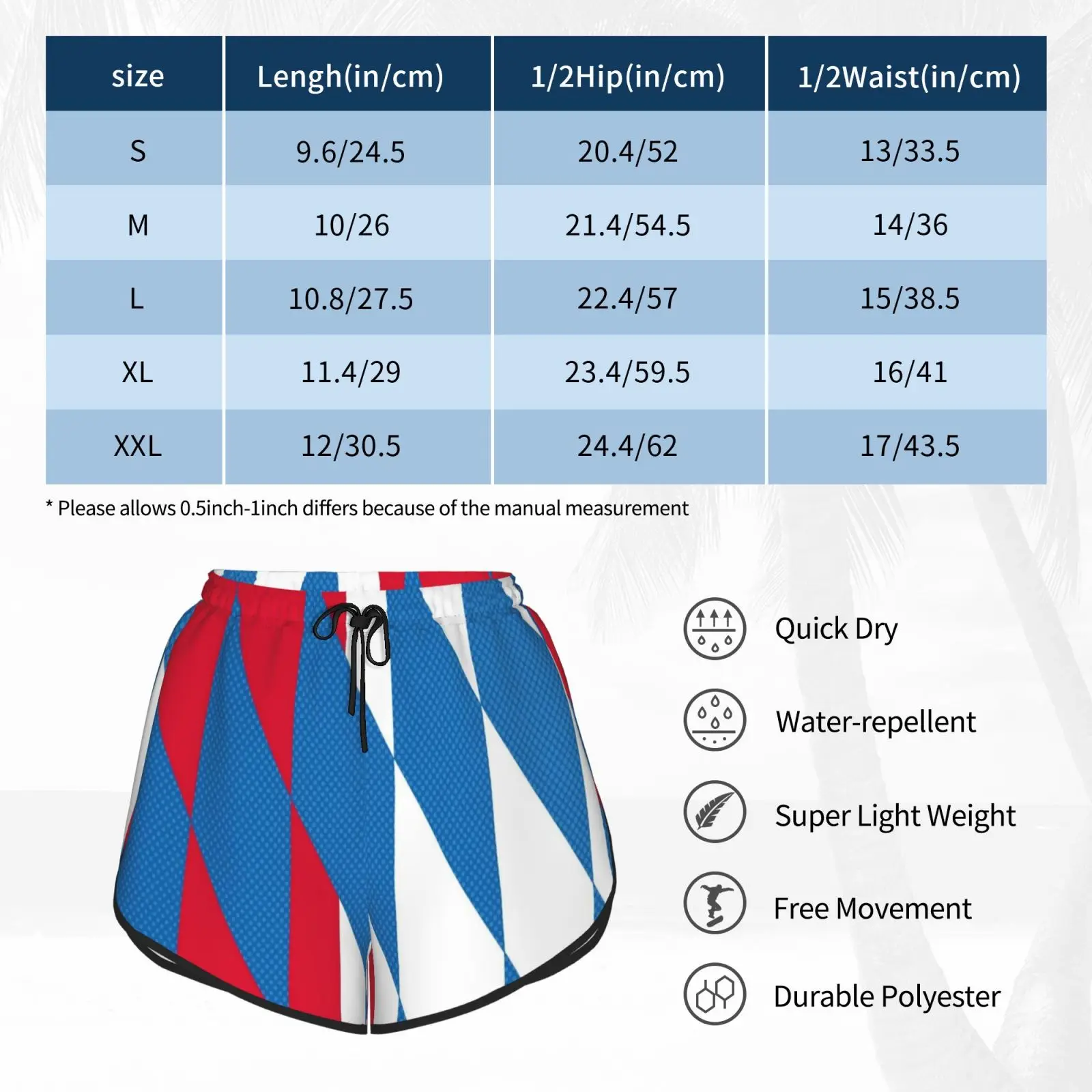 

Bavarian Swim Shorts Quick Dry Women Beach Short Euro Leagues