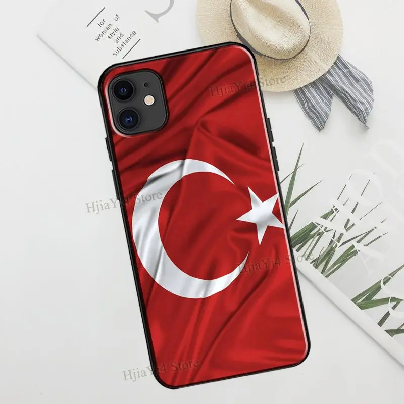Чехол из ТПУ для iPhone 13 11 12 Pro Max mini XR X XS 6S 7 8 Plus SE 2020 с турецким флагом | Мобильные