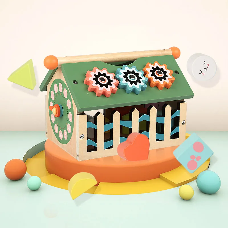 

Деревянные игрушки для детей, когнитивный сортер, Цифровая форма в деревянной коробке, игрушка для раннего обучения детей, Танграм