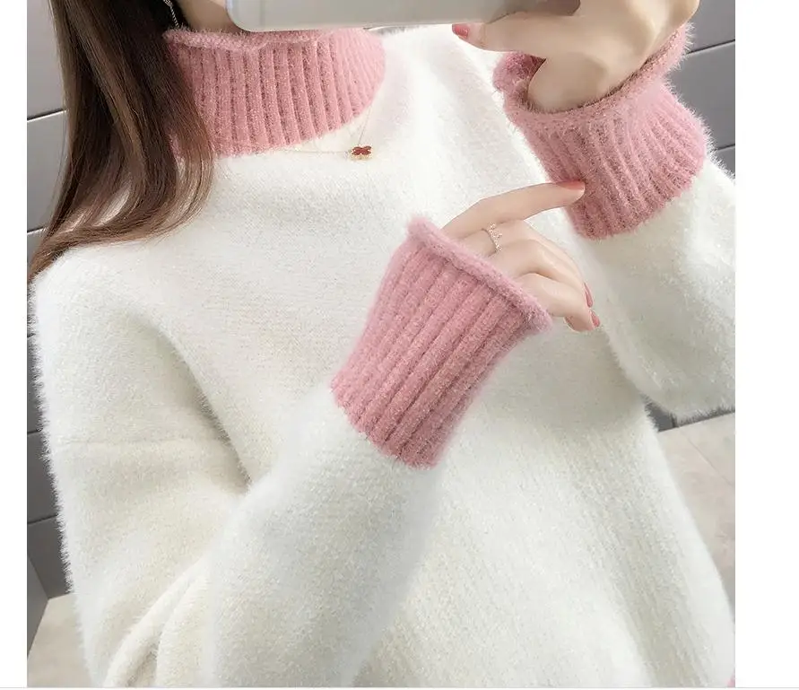 

2021 spring and autumn winter with New style fashion Long sleeve Women's Sweater coat