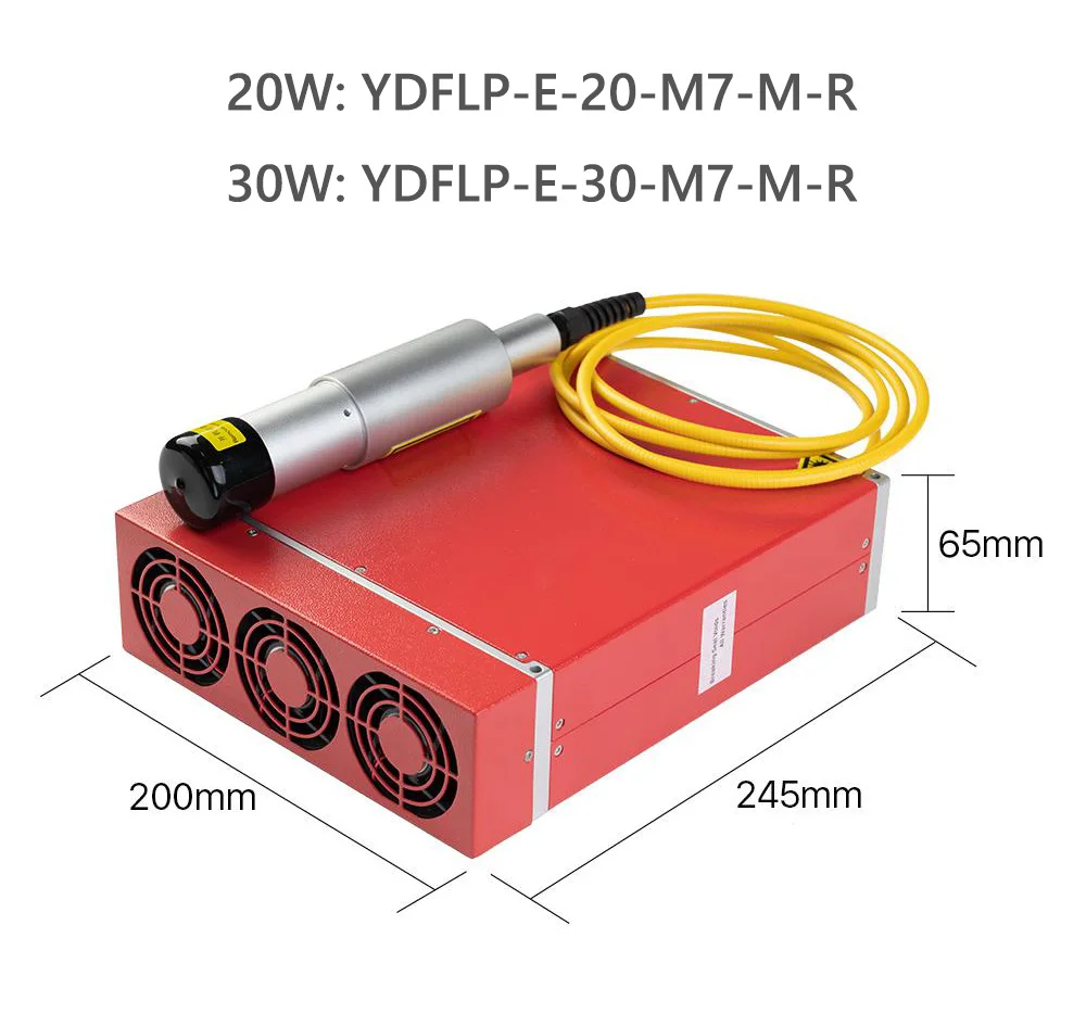 JPT M7 MOPA Волоконный лазерный источник 20 Вт 30 YDFLP-E-20-M7-M-R YDFLP-E-30-M7-M-R