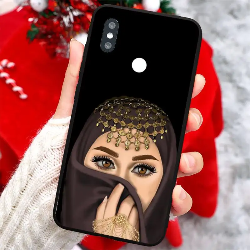 

Woman In Hijab Face Muslim Phone Case For Xiaomi Redmi Note 4 4x 5 6 7 8 pro S2 PLUS 6A PRO