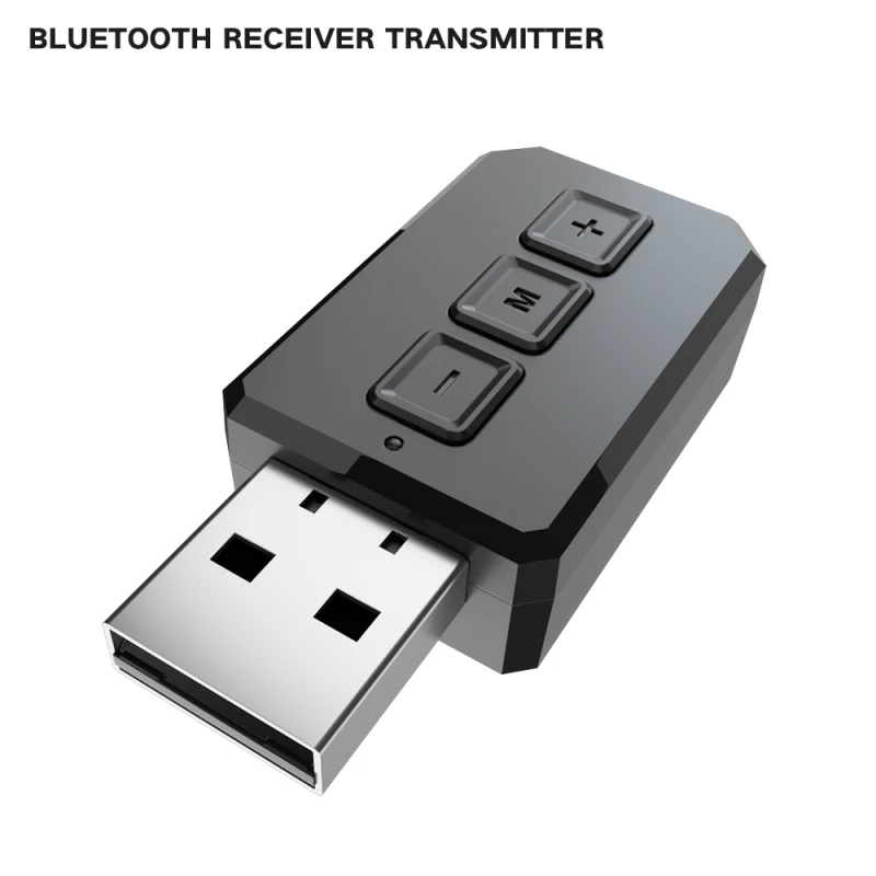 

Bluetooth 5.0 Audio Transmitter And Receiver RT02 Transmitter Receiver USB 2-in-1 Car Stereo For Car TV PC Headphone Adapter