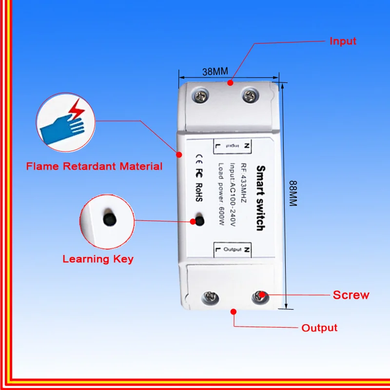 Беспроводной домашний Выключатель умный пульт дистанционного управления