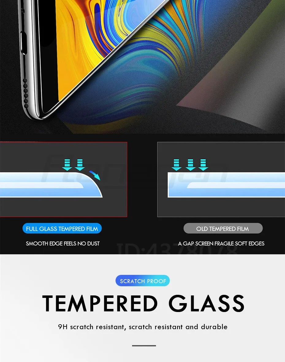 3 шт. закаленное Стекло для samsung Galaxy A20 A30 A40 A70 A50 A20E Экран защитная пленка 9H 2.5D Стекло на samsung J4 J6 плюс A7 A9