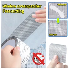 Fix Net Window Home Adhesive Anti Mosquito Fly Bug Insect Repair Screen Wall Patch Stickers Mesh Window Screen Window Net Mesh (3)