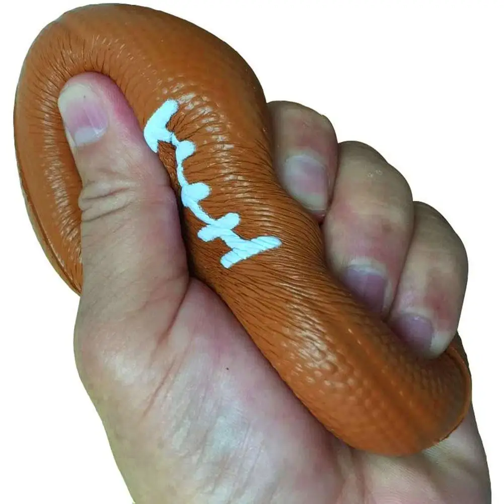 Антистрессовый фиджет для регби коричневый офисный мяч снятия давления детский