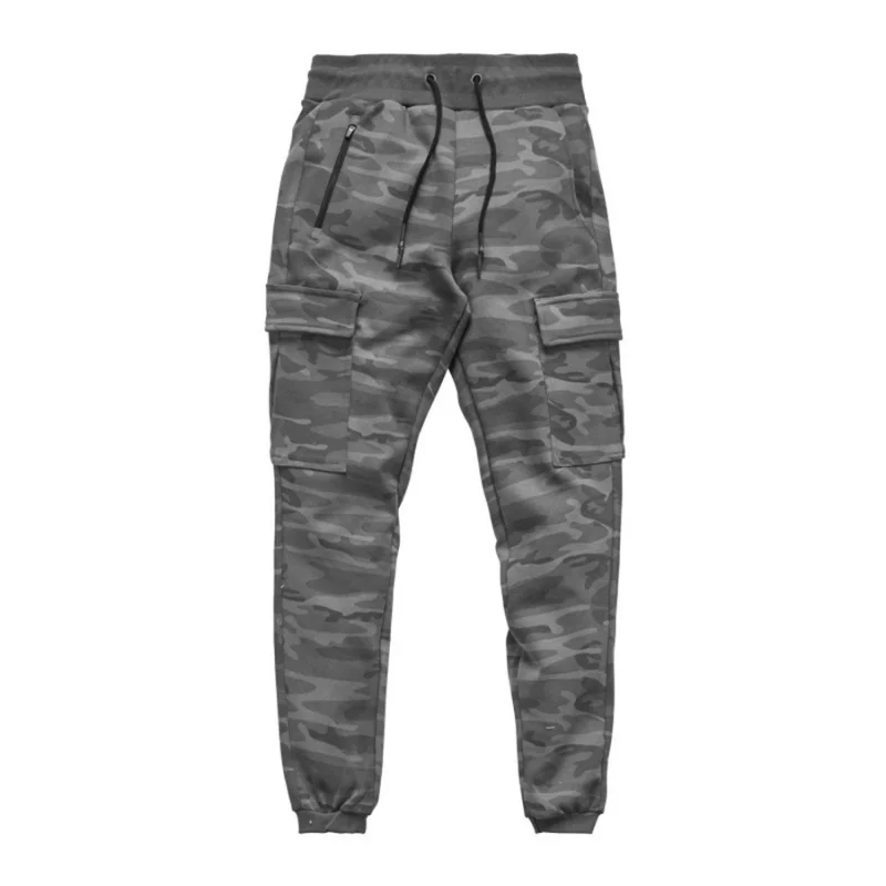 

Men's Jogging Pants Fashion Knitting Fitness Sweatpants Outdoor Gym Running Training Slacks Multi-pocket Jogging Cargo Pants