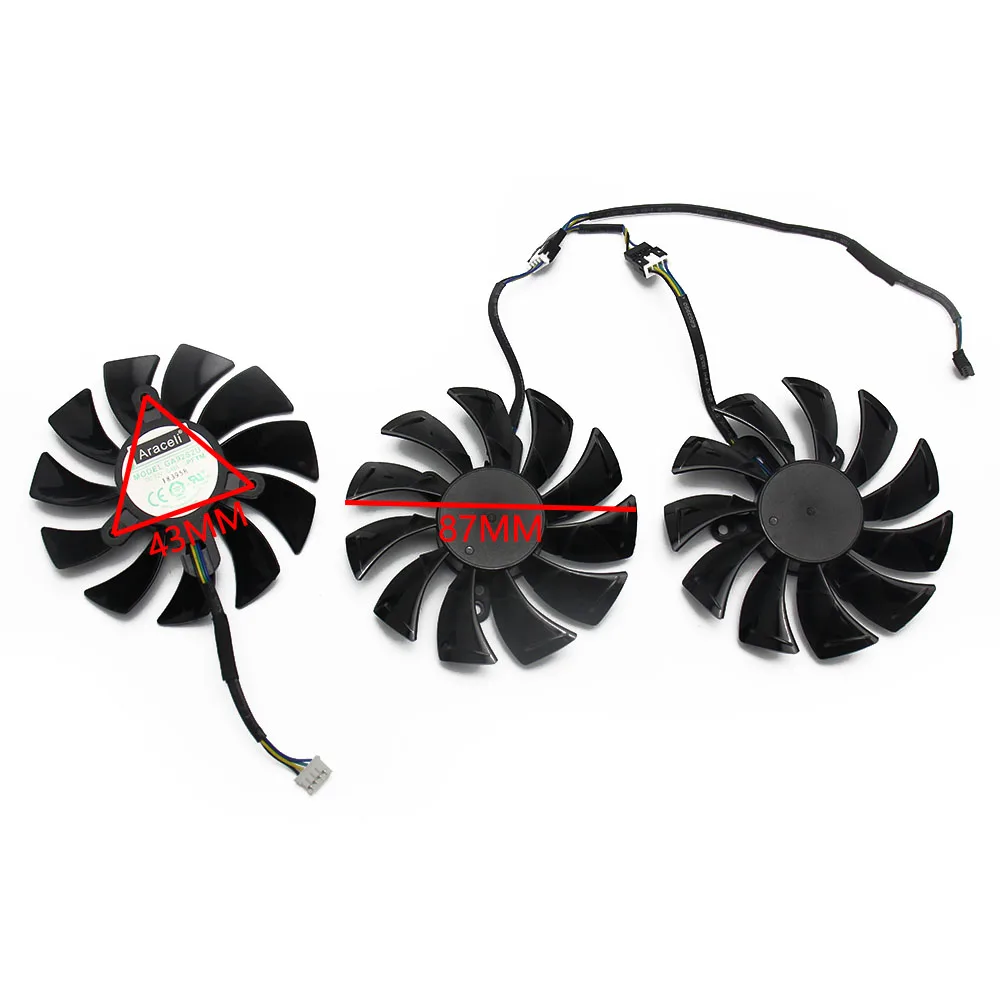 3 шт./лот GA92S2U DC12V 0.46A RTX2080 Ti для ZOTAC GAMING GeForce RTX 2080 2080Ti AMP видеокарта охлаждающий вентилятор
