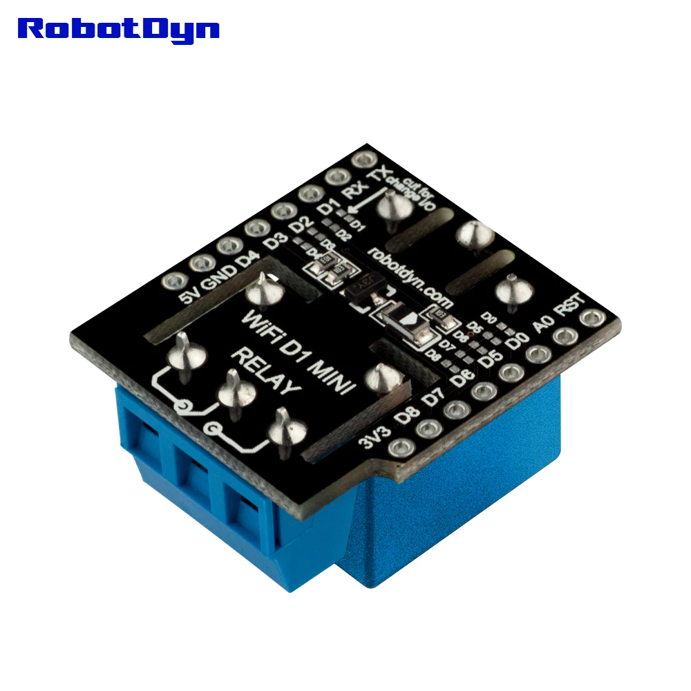 Щит контактного реле для Wi Fi WeMos D1 mini с набором контактных разъемов. Для 110/220 В