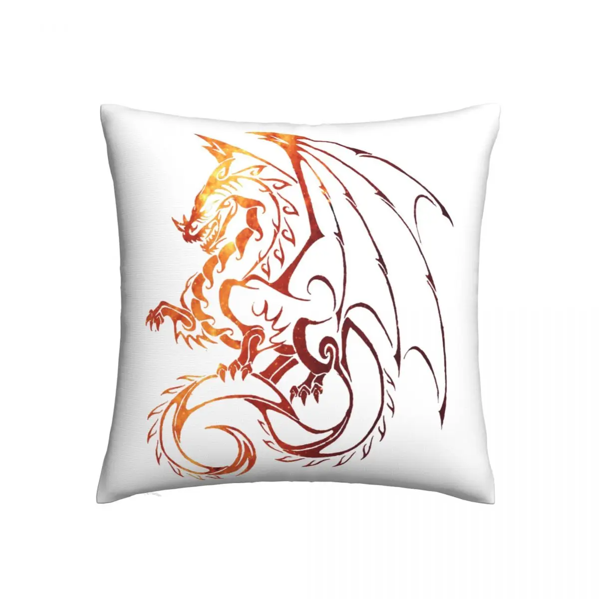 

Dragon Pillow Case Dragon Cushion Zipper Pillowcase Spring Retro Polyester Cover