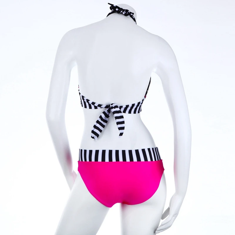 

Summer New Style Polka Dot Printing Fashion Bikini Women's Split Swimsuit 2021 Women Retro Swimwear Fashion Sexy Halter Bikini
