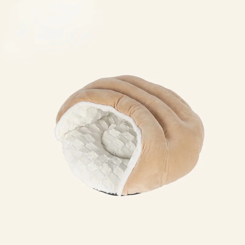 

Warm winter plush dog kennel enclosed ger slippers cats sleep dasyure pet pad cat accessories pet cat house cat beds
