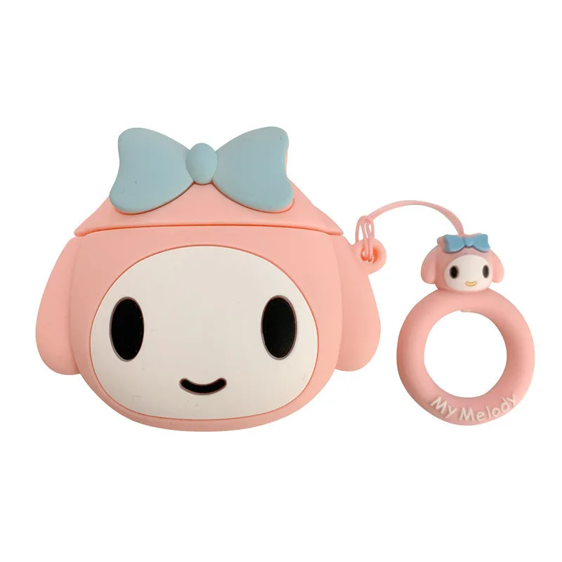 Kawaii Sanrio помпон Purin Mymelody Airpods защитный рукав Мелодия силиконовый наушники мягкая