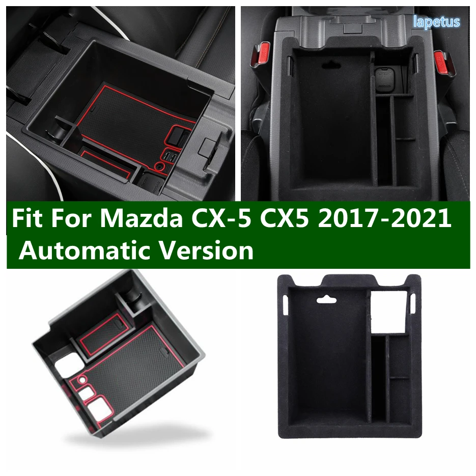 

Lapetus Central Armrest Glove Storage Organizer Box Fit For Mazda CX-5 CX5 2017 - 2021 Automatic Version Plastic Car Decoration