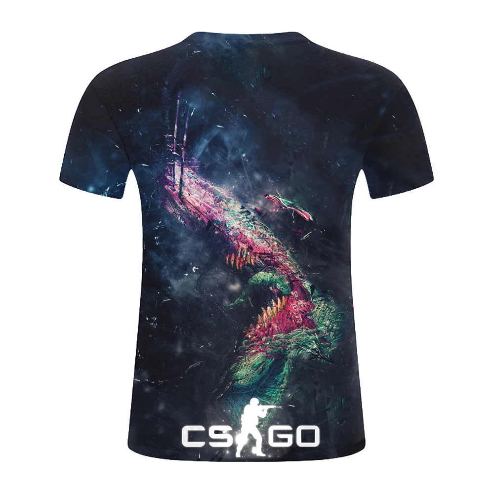 2019 CSGO 3D Men Tshirt Top Quality Brand Clothing Funny T-Shirt mens Tee Counter Strike Global Offensive CS GO Gamer T Shirt |