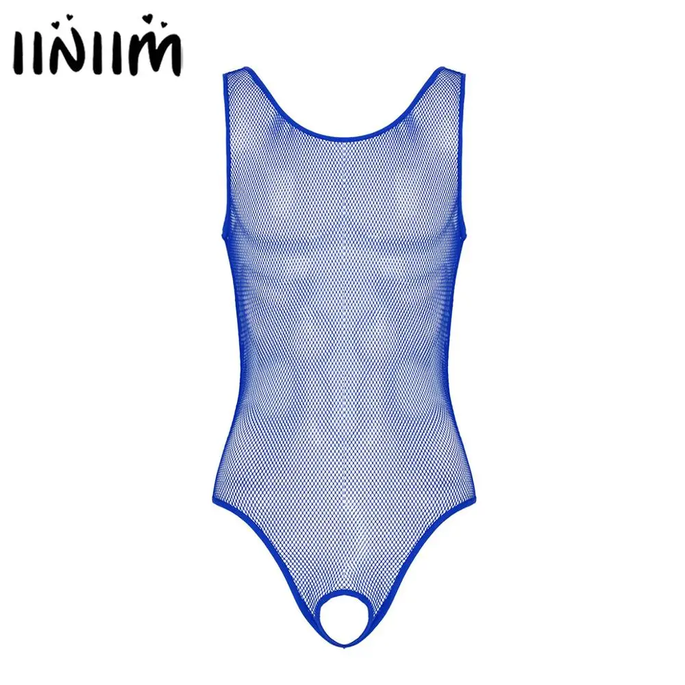 

Mens Hollow Out Teddies Fishnet Lingerie Open Butt Crotchless Leotard Bodysuit Exotic Bodystocking Sissy Gay Hot Nightwear