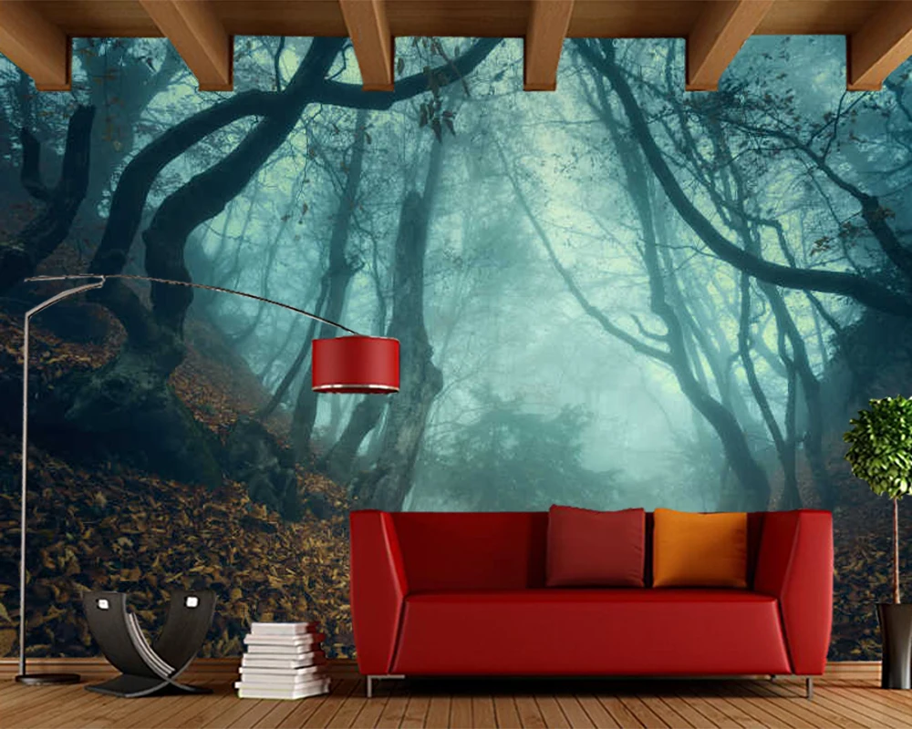 Papel де parede темно Фэнтези старый лес 3d обои гостиная ТВ стены спальни home decor