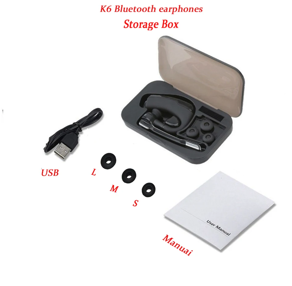 wireless earphones bluetooth headset business headphones hd noise canceling suitable for car sports traveloffice free global shipping