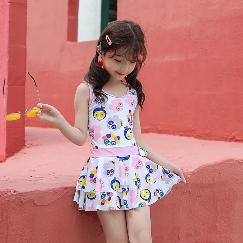 Купальный костюм с воланами юбка цельный детский купальный для детей боди