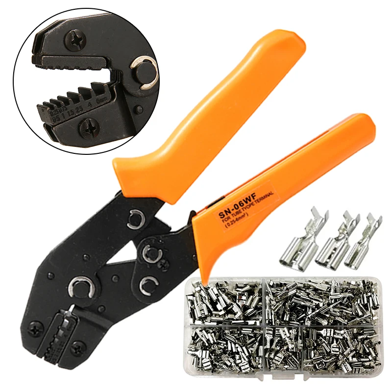 

New 1 set SN-48B Wire Crimper Crimping Pliers + 500pcs Terminals Connectors Kit