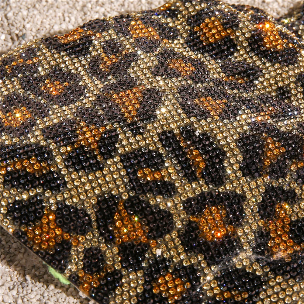 Женский летний комплект бикини из двух предметов блестящий топ с кристаллами и