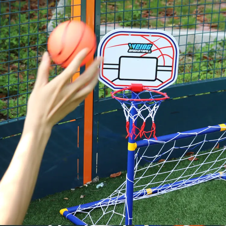 

2in1 Kids Basketball Soccer Goal Portable Football Gate Children Net Backyard Indoor Outdoor Toy Equipment Junior Sport Training
