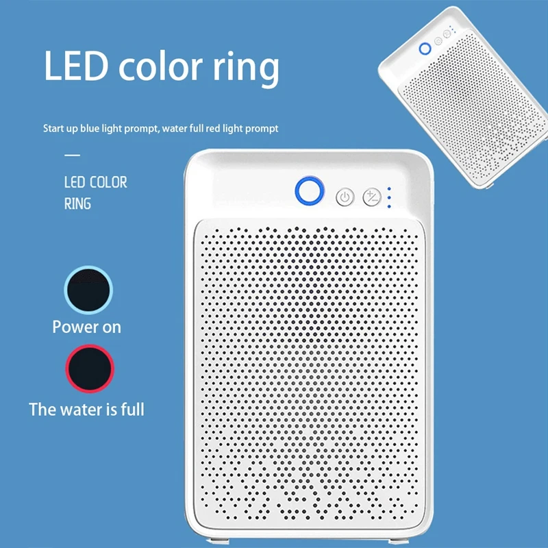 

Air Dryer 900 ML Mini Semiconductor Dehumidifier Desiccant Moisture Absorbing Dehumidifier for Home Eu Plug