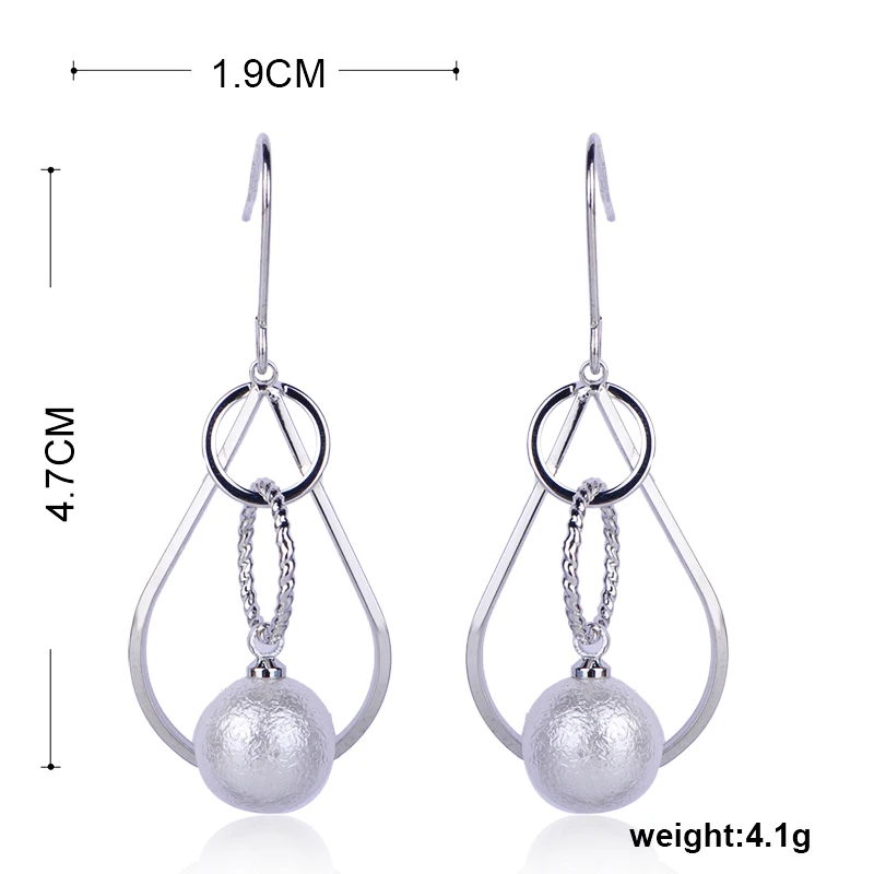 Женские серьги-подвески с искусственным жемчугом MECHOSEN медные серьги для банкета