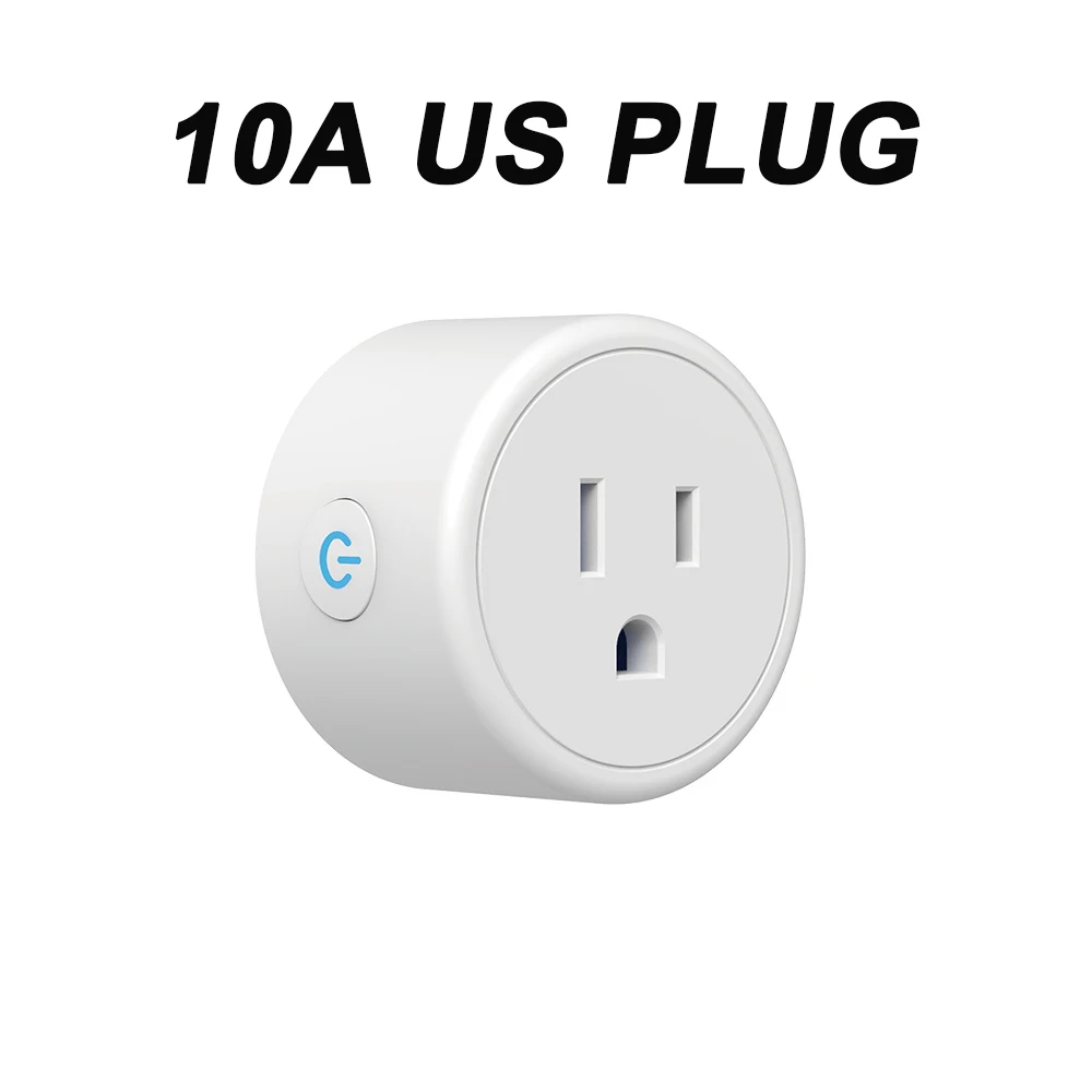 10A US PLUG Умная вилка Wifi 10A/16A умная розетка Tuya умная жизнь приложение дистанционное управление ЕС США Великобритания вилка работа с Alexa Google Home Mini IFTTT - Комплект: 10A US PLUG