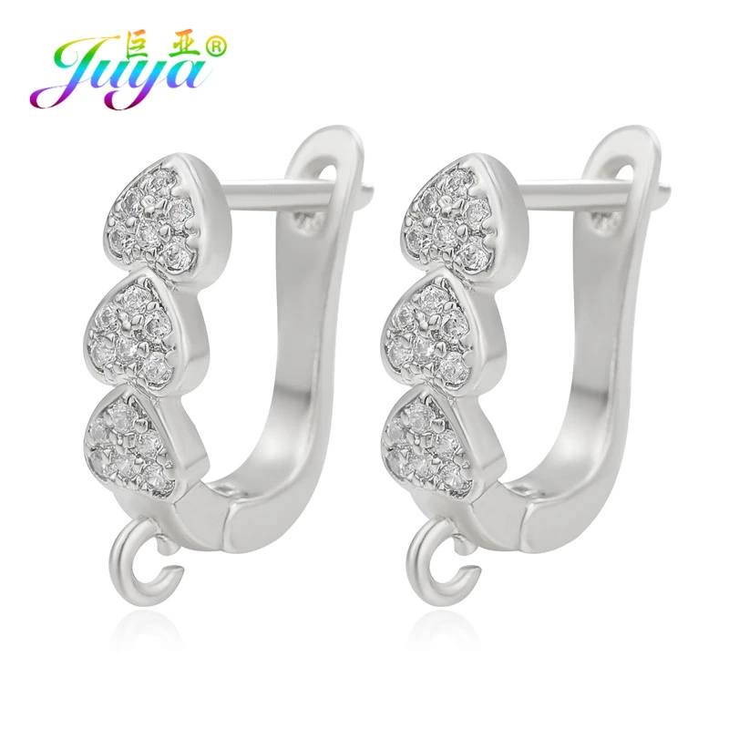 Juya, сделай сам, серьги, ювелирные изделия, Mkaing, аксессуары, застежка, серьги, крючки и застежки для модных жемчужных сережек, материал для изготовления - Цвет: White Gold