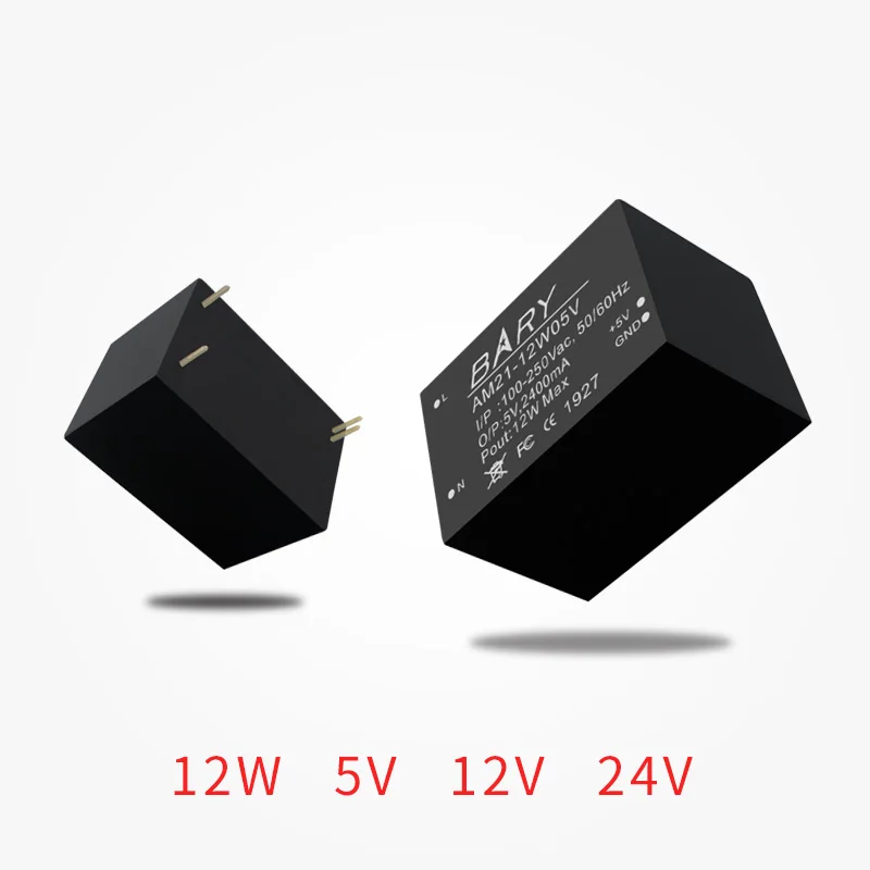 AC-DC понижающий модуль | 110V~ 220V до 5V 12V 24V | 12W 2.4A | Модуль питания переключателя | изолированный модуль | охранная сигнализация и т. Д