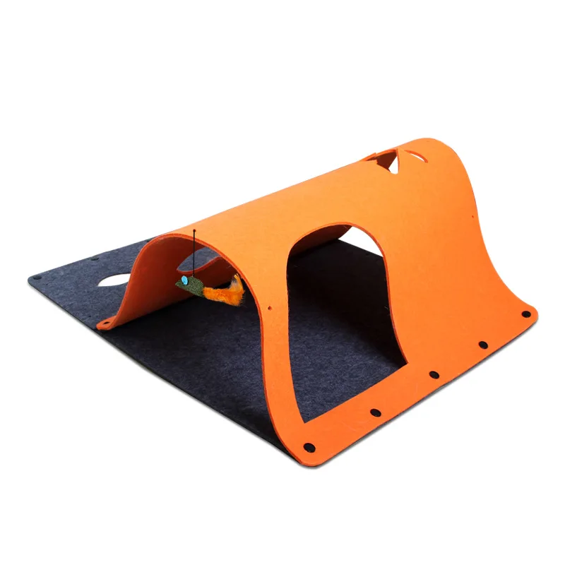 

Cat Toys DIY Combination Cat Tunnel Cat Interactive Hide Seek Game Tunnel Cat Litter Mint Mouse Toy Felt Foldable Tunnel