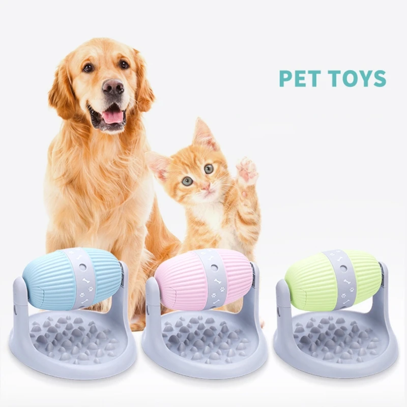 Pet Drum выдолбленный мячик для утечки пищи устойчивый к укусам питатель кошек