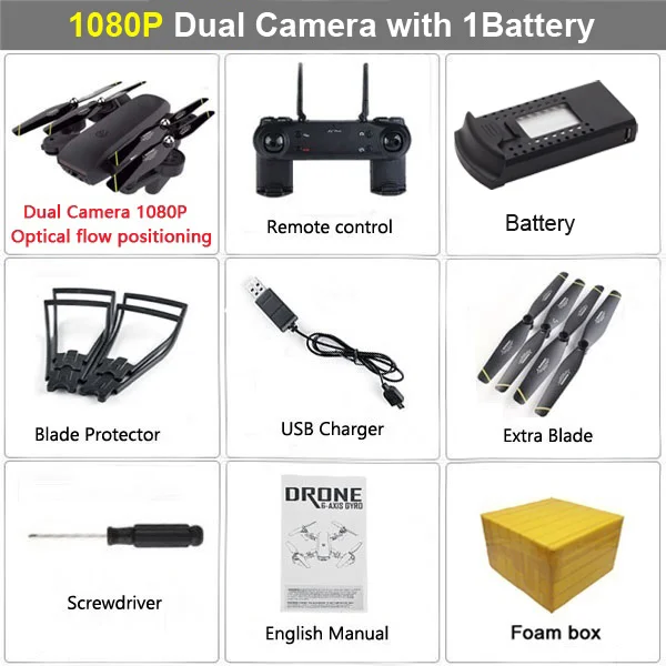 1080P Black 1B FB LAUMOX M70 FPV Дрон оптический с 4K HD камерой Дрон wifi следует за мной Вертолет радиоуправляемый Дрон Радиоуправляемый квадрокоптер Дрон VS SG906 - Цвет: 1080P Black 1B FB