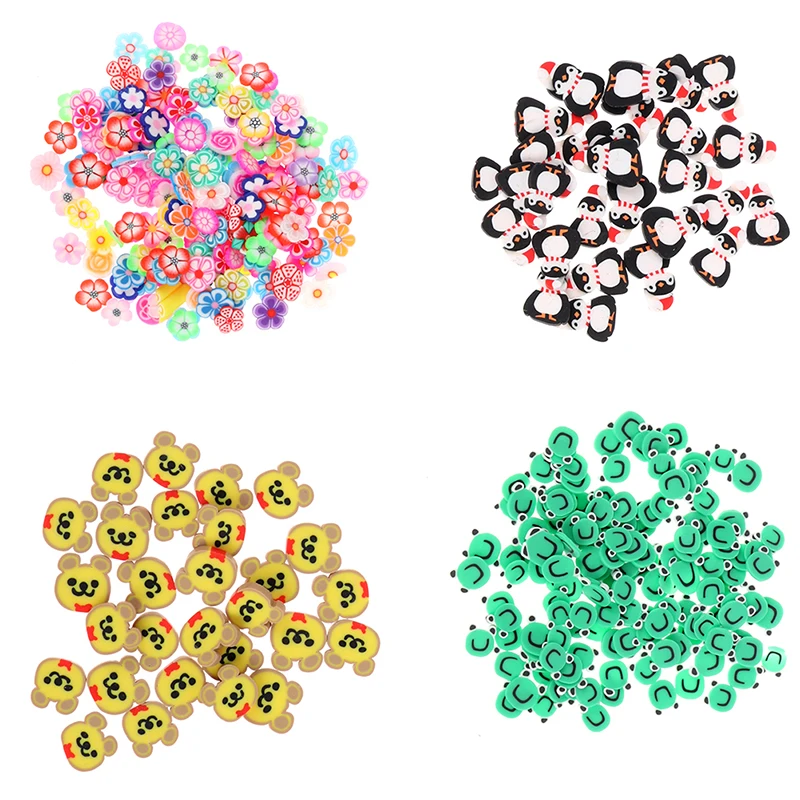 

10g Simulation Cartoon Clay Pieces Mixed Style Nail Accessories Patch Drop Glue Filling Diy Accessories Patch